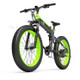 BEZIOR X1000 40KM/H Foldable Shock-absorbing Electric Bicycle Portable Mountain Moped E-Bike with 26 Inch Wheels - Black/Green