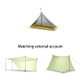 WIDESEA WSZN-002-3 Double Person Ultralight Mesh Inner Tent Outdoor Camping 3 Seasons Pyramid Flysheet Anti Mosquito Net, Black