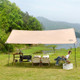 DESERT&FOX UV Block Sun Shelter Tent 210D Oxford Cloth Outdoor Garden Camping Hammock Waterproof Awning, 292*500cm (Aluminum Pole)