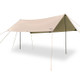 DESERT&FOX UV Block Sun Shelter Tent 210D Oxford Cloth Outdoor Garden Camping Hammock Waterproof Awning, 292*500cm (Aluminum Pole)