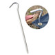 DESERT&FOX Aluminum Alloy Tent Peg Hook Garden Stake Ground Nail for Hammock Camping Awning Flysheet