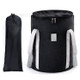 TB-0678 Large Size Portable Folding Face Washing Water Basin Travel Camping Hiking Water Holder Bucket Bag with Zipper Lid - Black