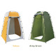 Camping Shower Tent Oversize Space 6FT Privacy Outdoor Bathroom Changing Dressing Room for Hiking Beach Picnic Fishing Potty - Army Green