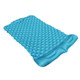 Inflatable Sleeping Pad Lightweight Camping Mattress Camp Air Mat Bed with Pillows for Hiking Backpacking Camping - Blue