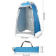 Camping Beach Shower Tent Privacy Shelter Tent Portable Outdoor Sun Rain Shelter with Window - Blue/Grey