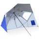 Sun and Rain Canopy Umbrella Sun Shade Umbrella for Fishing Camping Park Beach Sports Event - Blue