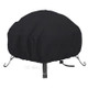 420D Oxford Cloth Patio Fire Pit Cover Waterproof Outdoor Round Grill BBQ Stove Cover Protector 92x51cm (36-inch)