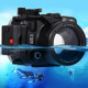 PULUZ Pu7008 for Canon G7 X Mark II Camera 40m Underwater Waterproof Case Diving Housing - Black