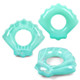 70*80cm Scallop Shell Inflatable Swim Ring Glitter Sequins Summer Swim Tube Inflatable Pool Toy - Blue