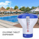 5 inch Automatic Applicator Pump Swimming Pool with Thermometer Disinfection Floating Chemical Chlorine Dispenser