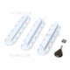 3Pcs Future Tri Fins Box Plugs Fin Base SUP Screw Surf Fins Plugs Set Extra Fin Key Fin Screws - White