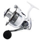 HC6000 6+1 Ball Bearings 5.2:1 Metal Spinning Fishing Reel with EVA Grip - White