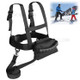 Ski and Snowboard Training Harness Toddler Skiing Harness Trainer Speed Control Teaching Tool with Removable Leash/Handle/Pouch for Kids Beginners - Black