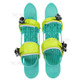 1 Pair Kids Ski Skates Ski-board Shoes Adjustable Mini Snowboard Shoes Children Outdoor Winter Sports Walking Skiing Shoes - Green