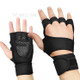 KYNCILOR A0059 1Pair Fitness Force Gym Gloves with Extended Wrist Strap for Weightlifting Anti-slip Workout Gloves for Men/Women 1Pair Fitness Gloves for Indoor Exercise - Black/XL