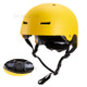 168-03 Head Circumference Adjustment Scooter Helmet Multi-Sports Protective Gear Accessory for Adults/Teenagers - Matte/Yellow/M