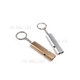 2Pcs/Set AOTU Outdoor Camping Hiking Tool Aluminum Alloy Emergency Survival Whistle Key Chain - Random Color