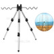 Retractable Portable Aluminum Alloy Fishing Rods Tripod Telescopic Stand Holder - White