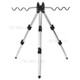 Retractable Portable Aluminum Alloy Fishing Rods Tripod Telescopic Stand Holder - White