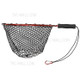 Fishing Net Soft Aluminum Fish Landing Net Silicone Coated Mesh Net for Safe Fish Catching