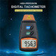 Handheld LCD Digital Laser Tachometer Non-Contact 2.5-99999RPM Tach Motor Speed Meter for Motors Wheels Fans