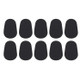 10PCS For Saxophone Clarinet Mouthpiece Silicone Pads Patch Cushion 0.5mm Thick Pad - Black