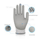 MH-F124 1 Pair PU Coated HPPE 5-Level Cut-Resistant Gloves Industry Hand Protection Full-finger Gloves