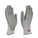 MH-F124 1 Pair PU Coated HPPE 5-Level Cut-Resistant Gloves Industry Hand Protection Full-finger Gloves