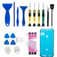 JF-8182 21 in 1 Portable Precision Screwdriver Set for iPhone 11 Pro 5.8 inch Replacement Parts Battery Adhesive Tape Sticker + Middle Plate Frame Waterproof Adhesive Sticker Mobile Phone Repair Tool Kit