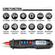 ANENG A3003 Digital Pen Auto Multimeter 4000 Counts Smart Meter with NCV AC/DC Voltage Resistance Capacitance Tester - Black