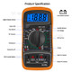 XL830L Multifunction LCD Multimeter Tester Handheld Digital Multimeter AC/DC Resistance Meter with Backlit