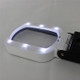 7018FX Square LED Magnifier 10X 25X Magnifying Glass for Jewelry Diamonds Cash Money