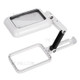 Handheld Large Reading Magnifier 3X Desktop Lighted Magnifying Glass with Cold and Warm Lights for Hobby Crafts Tasks