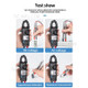 MESTEK Mini Clamp Meter Automatic Ranges LCD Display Portable Clamp Meter Direct Current AC Current Voltage Resistance Capacitance Diode Continuity Temperature Measurement Data Clamp Meter