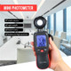 Handheld Light Meter LCD Display Digital Lux Meter with Range up to 200,000 Lux with Max / Min / Data Hold Mode