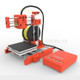 EASYTHREED X1 3D Printer Mini Entry Level 3D Printing Toy for Kids Children One Key Printing - Orange/EU Plug