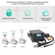 QUICK 8686D+ 220V 2-in-1 Intelligent Hot Air Gun Electric Welding Rework Station - EU Plug