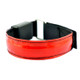 LED Flash Safety Reflective Nylon Light Battery Sports Wrist Belt(Red)