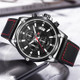 MINI FOCUS 0175G Large Dial Business Men's Watch Calendar Luminous Waterproof Man Watch - Black