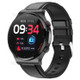 E300 Dual-probe Laser Health Physiotherapy Health Medical Diagnosis Monitoring AI Smart Watch with Leather Watch Strap - Black