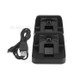 Practical Dual USB Charging Dock Station Stand for PS4 Controller - Black
