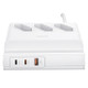 USAMS US-CC160 P1 65W Super Si Fast Charging USB Extension Socket (EU) 3Outlets + 2Type-C + 1USB Ports Fast Charging Socket for Home Office