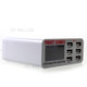 6 USB Ports Charger with Digital Display 30W Total 5V/6A Output - EU Plug