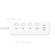 XIAOMI MIJIA Power Strip 4 Sockets 4 Individual Control Switches 3 USB Ports Extension Sockets Charger