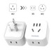 NORTHJO Portable AU to US/Japanese/AU Plug Adapter Travel Converter Socket