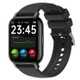 P66 Bluetooth Call Smart Watch Waterproof 1.85 Inch Full Touch Sleep Monitor Fitness Bracelet Smartwatch - Black