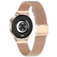 SB-X1 Smart Watch 1.19 inch Full Round Touch Women Watch Water Resistant Sports Bracelet Support Information Reminder / Bluetooth Call (with Steel / Silicone Strap) - Rose Gold