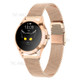 KW10 IP68 Waterproof Bluetooth Heart Rate/Sleep Monitor Smart Watch with Stainless Steel Strap for Women - Rose Gold