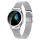 KW20 Multi-function Health Tracker IP68 Waterproof Bluetooth Smart Watch [Stainless Steel Strap] - Silver