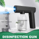 Disinfection Gun Outdoor Indoor Handheld Disinfection Tool Set Blue Light Wireless Portable Rechargeable - Black